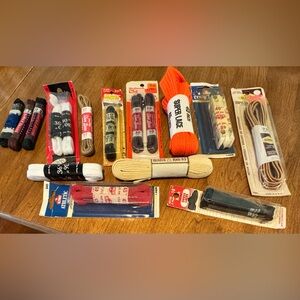 Shoe Laces Lot Of  Various Shoe Laces Boot Laces Dress & Casual Vintage